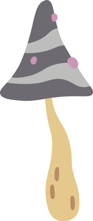Abstract Mushroom Toadstoolのイラスト素材