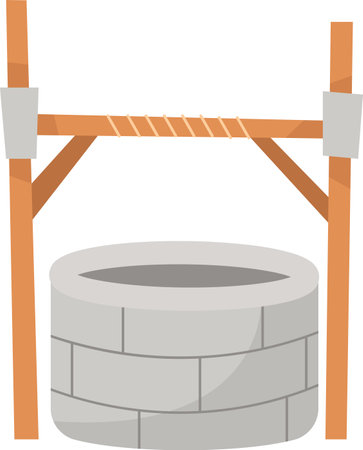 Brick Water Wellのイラスト素材