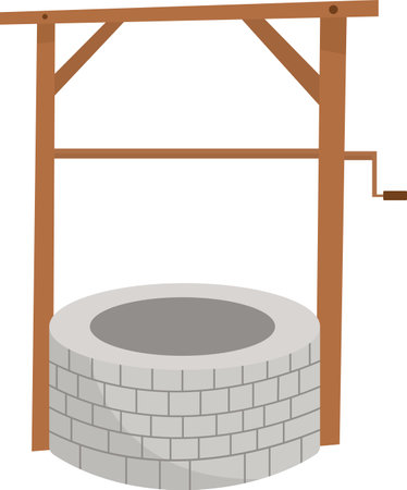 Brick Water Wellのイラスト素材