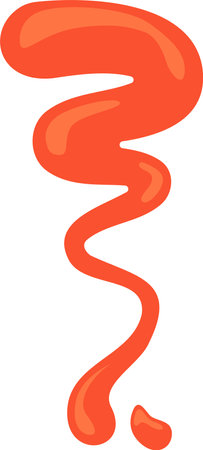 Ketchup Sauce Lineのイラスト素材