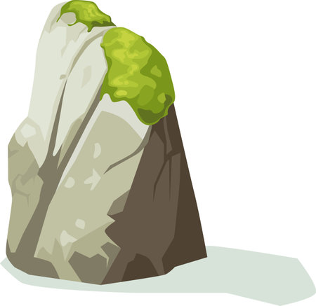 Moss On Old Gray Stoneのイラスト素材