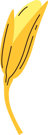 Wheat Grain Iconのイラスト素材