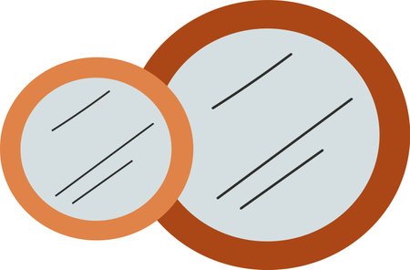 Round Mirrors For Interiorのイラスト素材