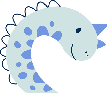 Childish Dinosaur Headのイラスト素材