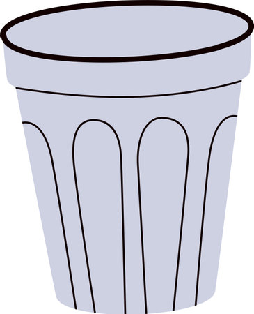 Outdoor Waste Basketのイラスト素材