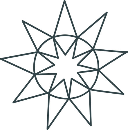 Scandinavian Style Starのイラスト素材