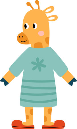 Giraffe Animal Patientのイラスト素材