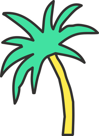 Palm Tree Doodleのイラスト素材