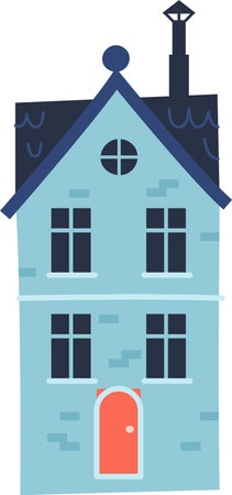 Residential House Iconのイラスト素材