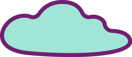Sky Cloud Iconのイラスト素材