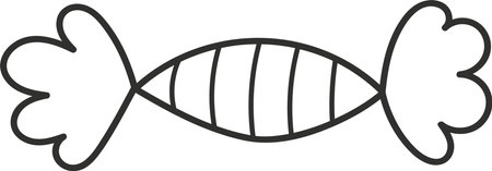 Candy Lined Doodleのイラスト素材