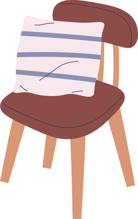 Chair With Pillowのイラスト素材