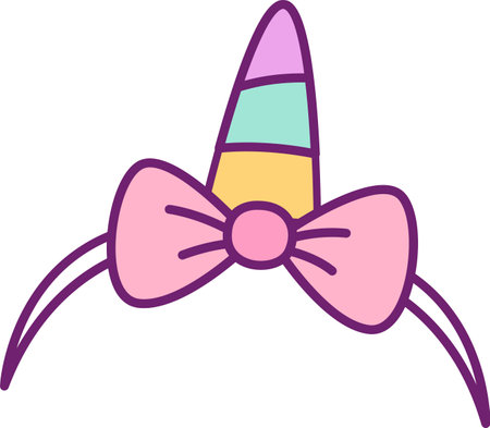 Unicorn Hair Bandのイラスト素材