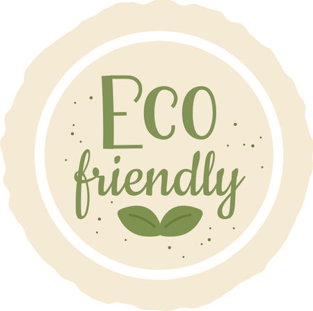 Eco Friendly Round Bannerのイラスト素材