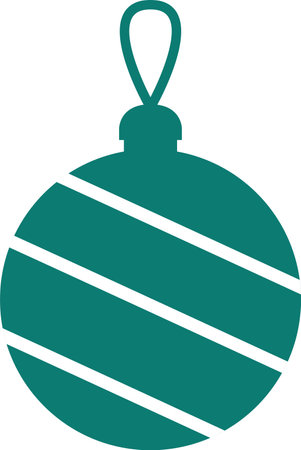 Christmas Tree Toy Silhouetteのイラスト素材