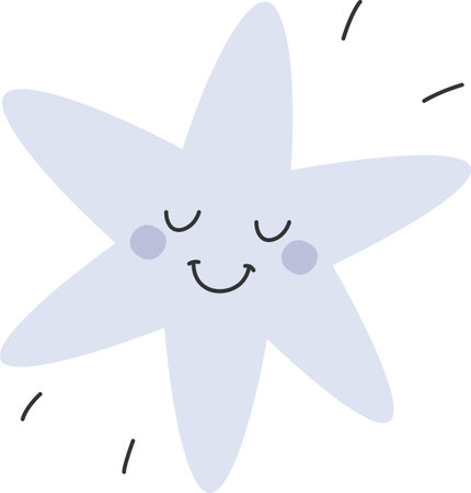 Star Character Sleepingのイラスト素材