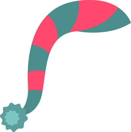 Santa Striped Hatのイラスト素材