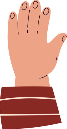 Human Hand Palmのイラスト素材