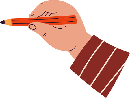 Hand With Pencilのイラスト素材