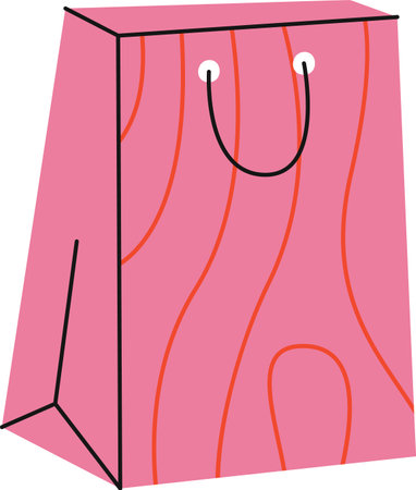 Shopping Paper Bagのイラスト素材