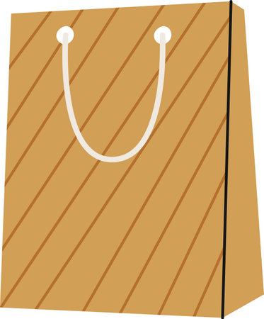 Shopping Paper Bagのイラスト素材