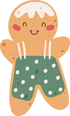 Gingerbread Man Cookieのイラスト素材