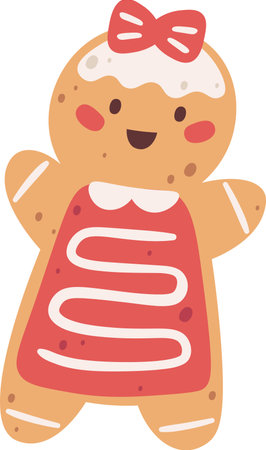 Gingerbread Man Cookieのイラスト素材