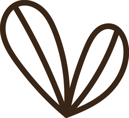 Lined Leaves Iconのイラスト素材