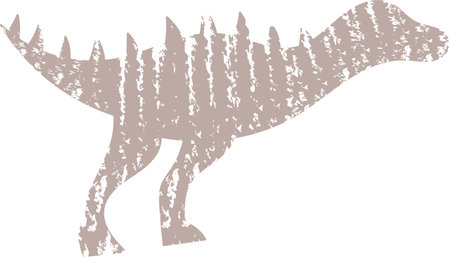 Dinosaur Grunge Silhouetteのイラスト素材