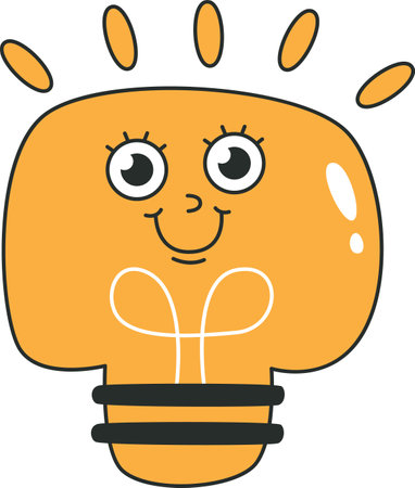 Lighting Lamp Characterのイラスト素材