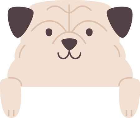 Standing Dog Animalのイラスト素材
