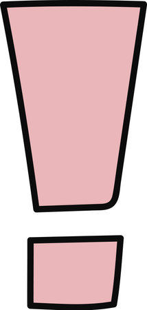 Exclamation Mark Doodleのイラスト素材