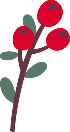 Branch With Berriesのイラスト素材