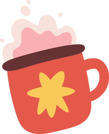 Cup With Hot Drinkのイラスト素材