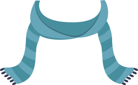 Winter Cotton Scarfのイラスト素材