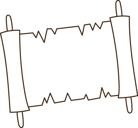 Torah Hanukah Doodleのイラスト素材