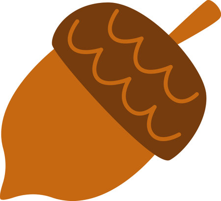 Acorn Fruit Iconのイラスト素材