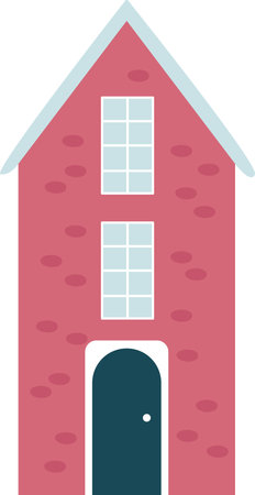 Residential House Buildingのイラスト素材