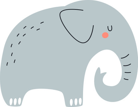 Elephant Animal Sleepingのイラスト素材