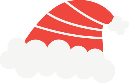 Santa Winter Hatのイラスト素材