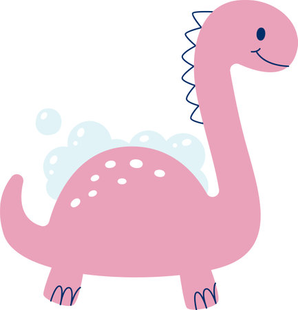 Dinosaur Washing Illustrationのイラスト素材