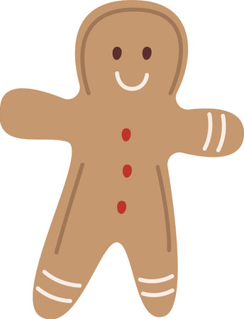 Gingerbread Man Cookieのイラスト素材