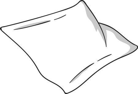 Sketch Drawing Pillowのイラスト素材