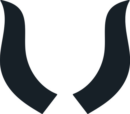 Goat Horns Silhouetteのイラスト素材