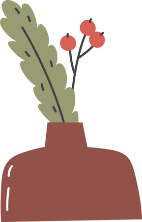 Floral Bouquet In Vaseのイラスト素材