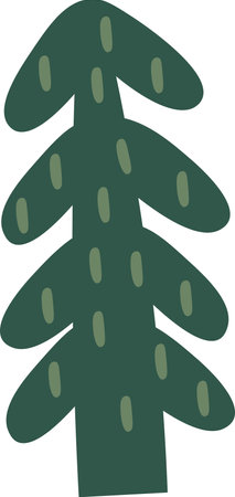 Hand Drawn Christmas Treeのイラスト素材