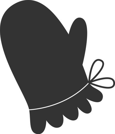 Kitchen Glove Silhouetteのイラスト素材