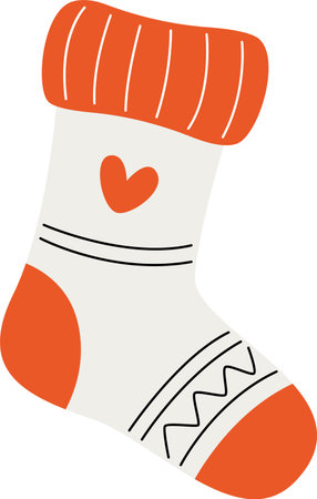 Winter Sock Clothesのイラスト素材