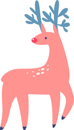 Hand Drawn Deerのイラスト素材