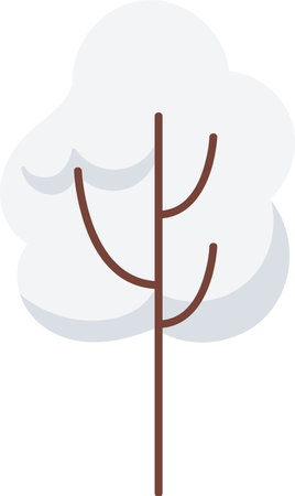 Snow Tree Plantのイラスト素材